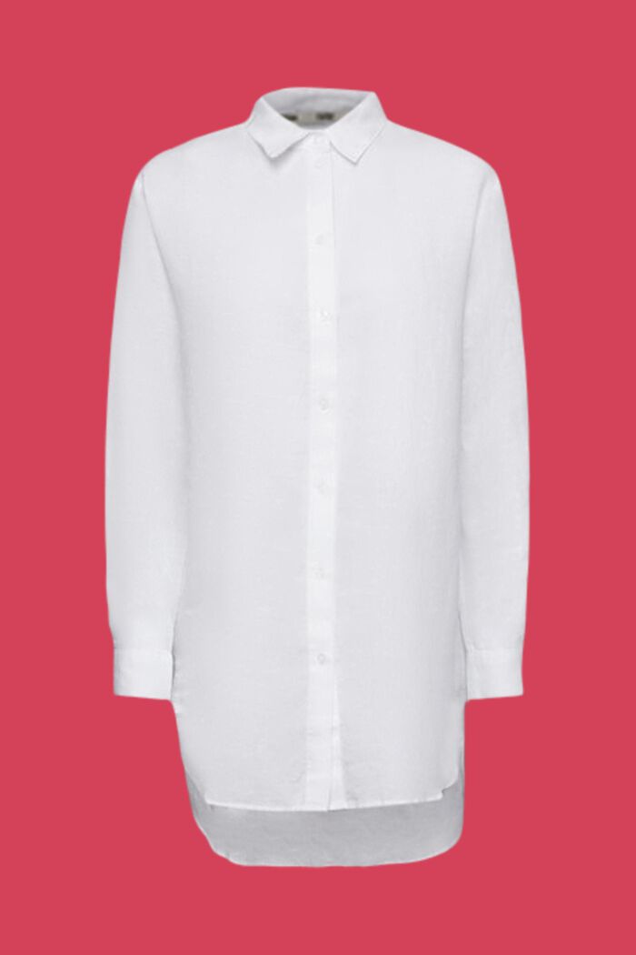 Leinen-Baumwolle-Hemd, WHITE, detail image number 6