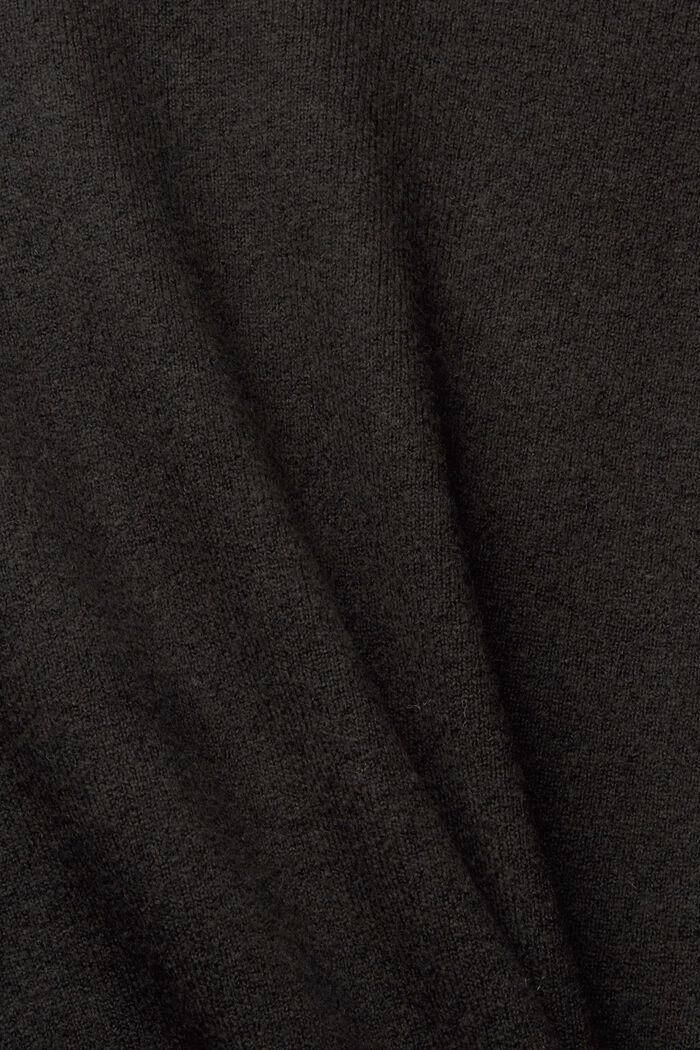 Mit Wolle: offener Cardigan, BLACK, detail image number 1
