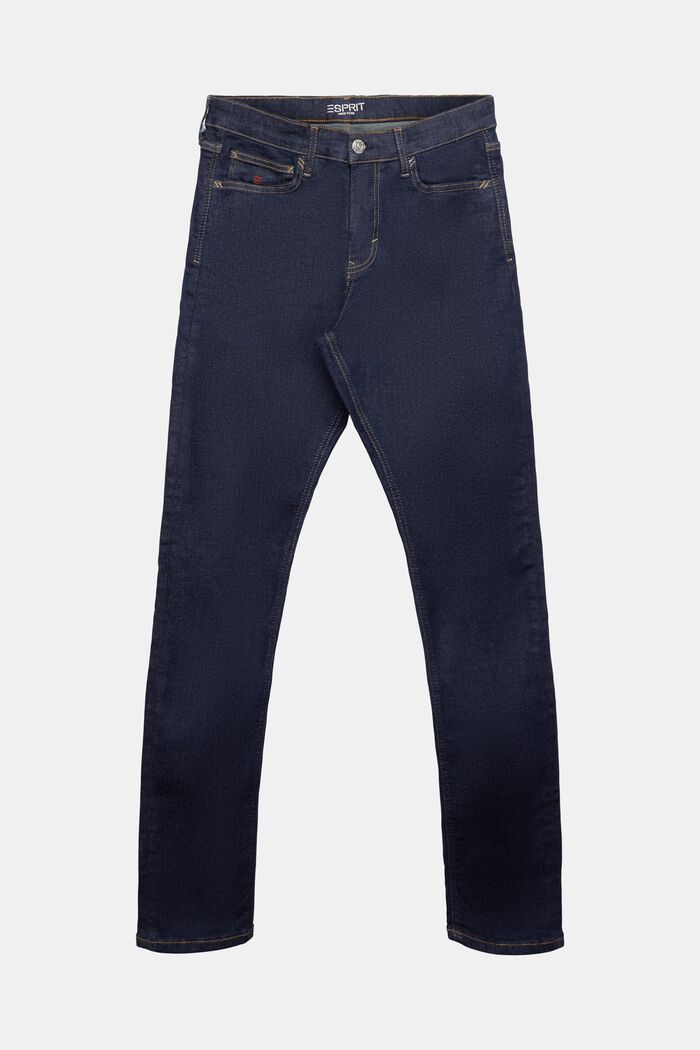 Skinny Jeans mit mittlerer Bundhöhe, BLUE RINSE, detail image number 7