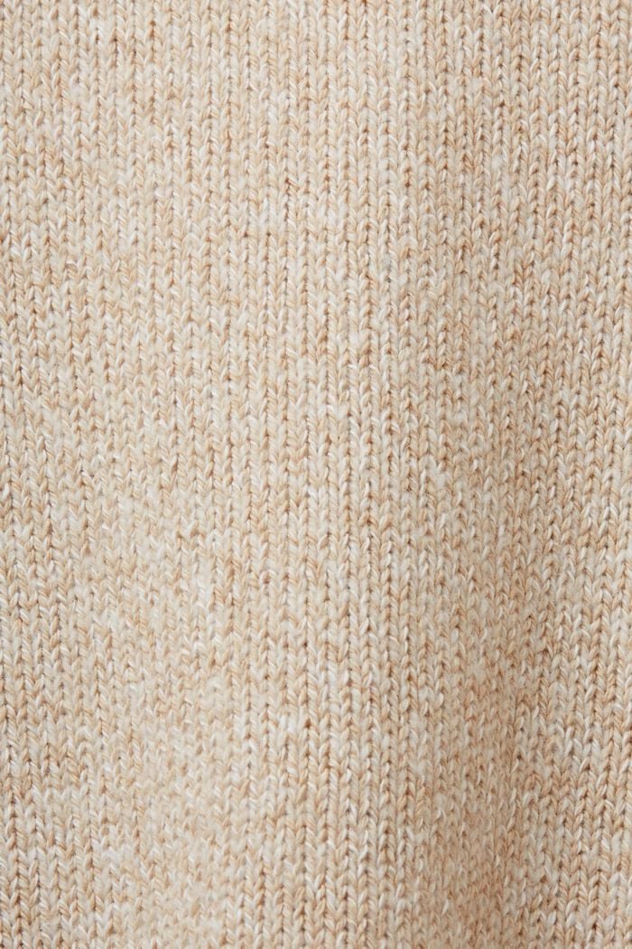 Rundhals-Pullover, Wollmix, SAND, detail image number 5