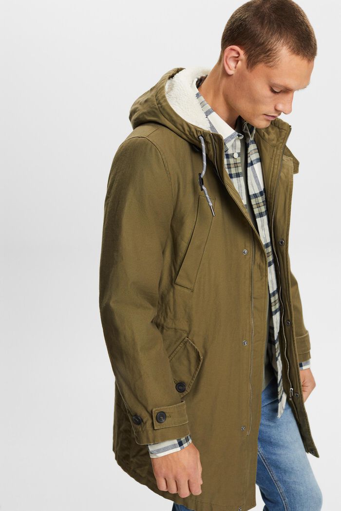 Jackets outdoor woven, KHAKI GREEN, detail image number 0