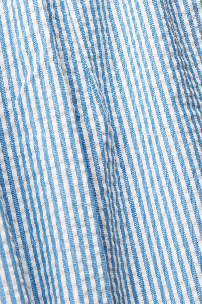 Kurzärmelige Bluse mit Längsstreifen, BLUE, detail image number 1