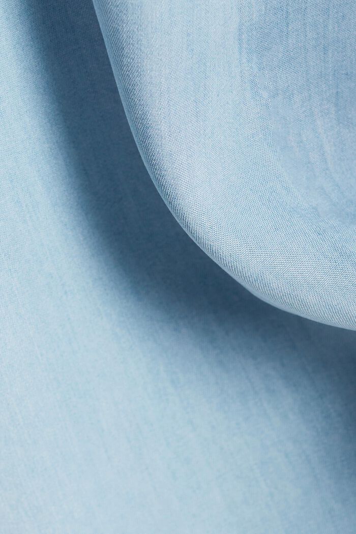 Hemdblusenkleid aus TENCEL™ Denim mit Gürtel, BLUE LIGHT WASHED, detail image number 4