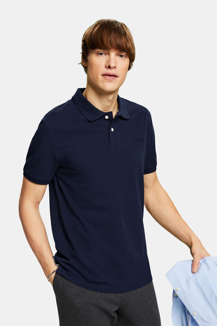 Piqué-Poloshirt, NAVY, detail image number 0