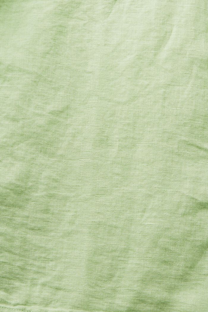 Hemdbluse aus Baumwolle-Leinen-Mix, LIGHT GREEN, detail image number 6
