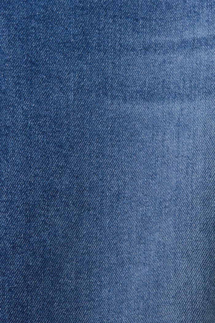 Jeans mit geradem Bein und mittlerer Bundhöhe, BLUE MEDIUM WASHED, detail image number 7