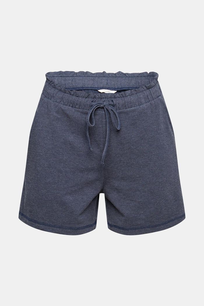 Jersey-Shorts mit elastischem Bund, NAVY, detail image number 6