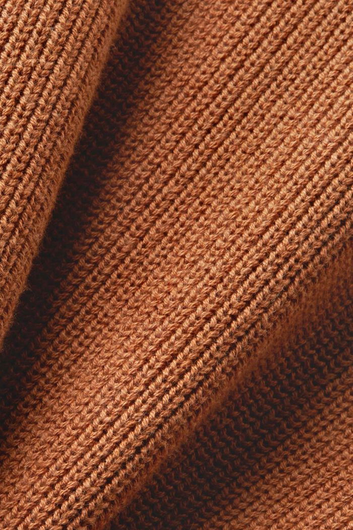 Pullover aus Kaschmirmix mit Spitzendetail, TOFFEE, detail image number 6
