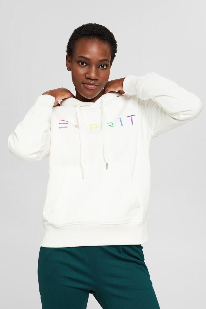 Women Sweatshirts & -jacken | Hoodie mit Logo-Stickerei, Baumwoll-Mix - HB77591
