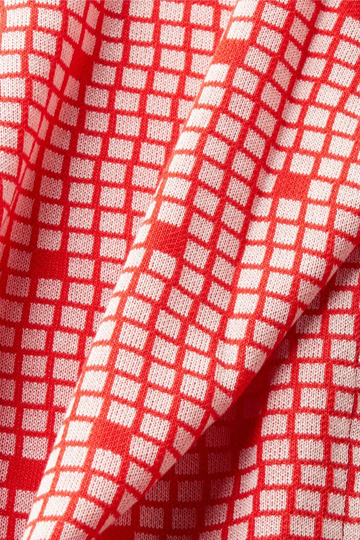 Jacquard-Sweatshirt mit Rundhalsausschnitt, RED, detail image number 5