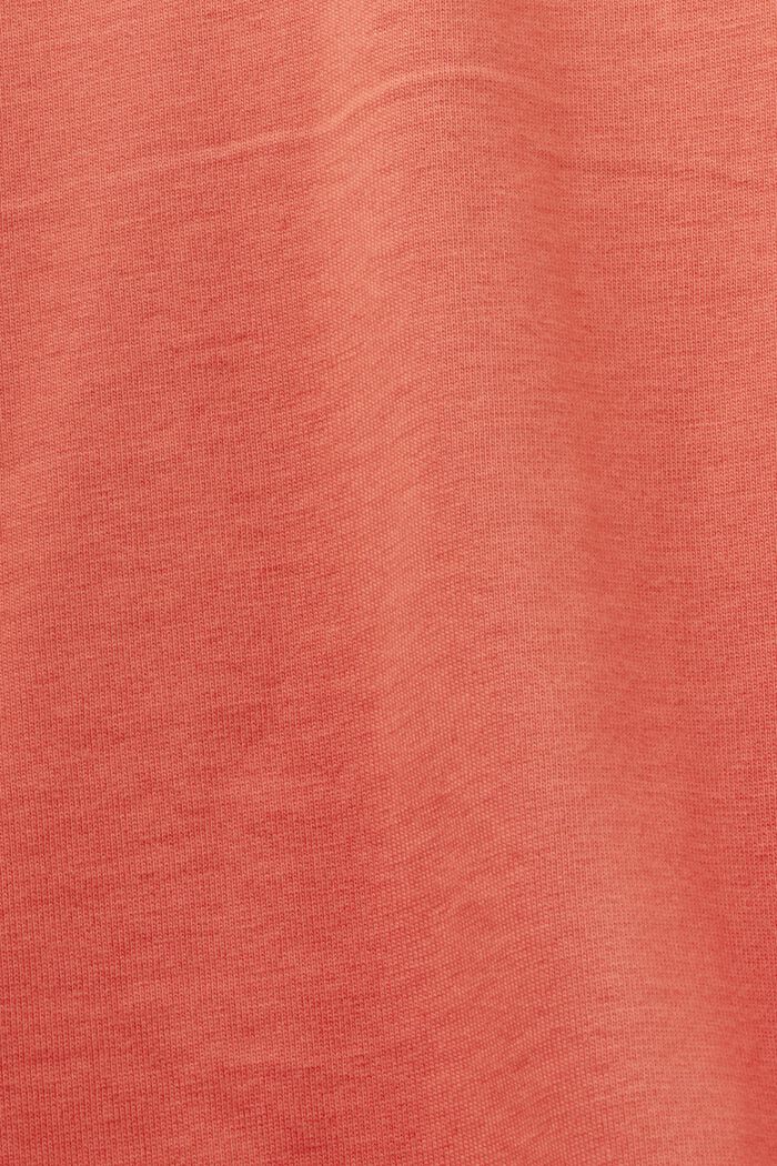 T-Shirt mit Print vorne, 100 % Baumwolle, CORAL RED, detail image number 5