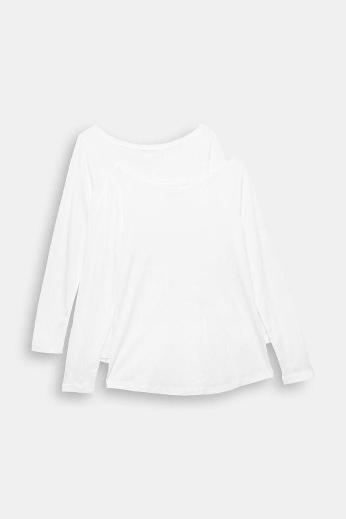 2er-Pack Langarm-Shirts, TENCEL™, WHITE, detail image number 5