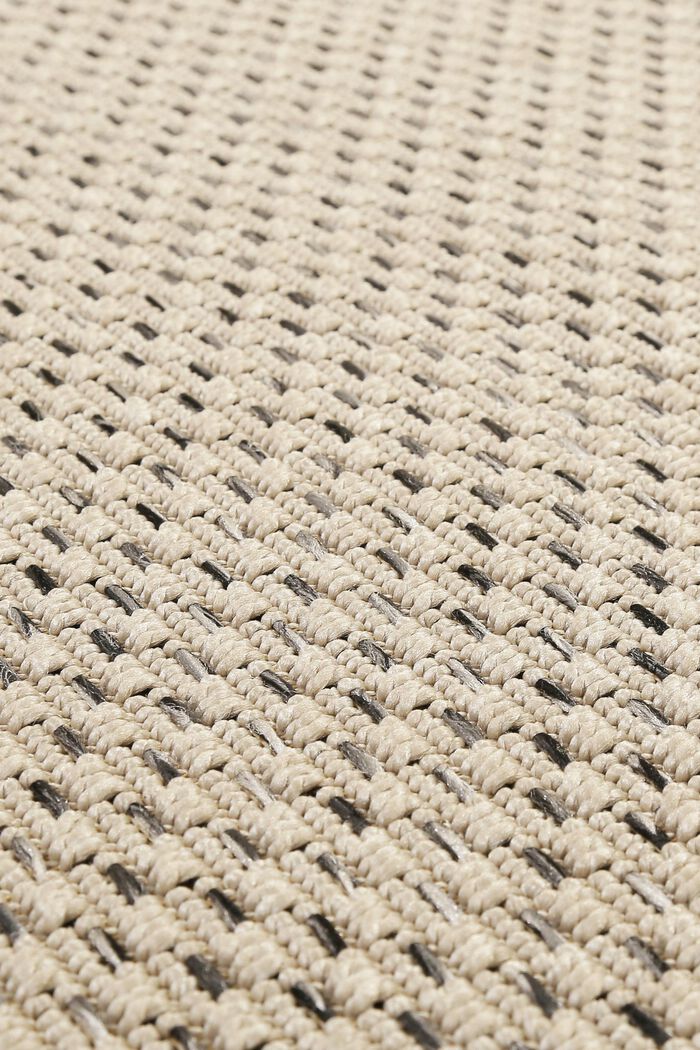 Kurzflor-Teppich für Indoor und Outdoor, BEIGE, detail image number 1