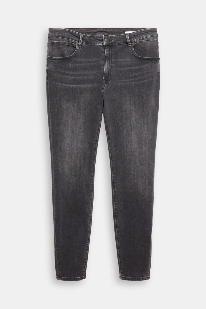 CURVY Stretch-Jeans, GREY DARK WASHED, detail image number 1
