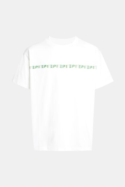 Yagi Archive T-Shirt mit Logo und Rundhalsausschnitt, WHITE, overview