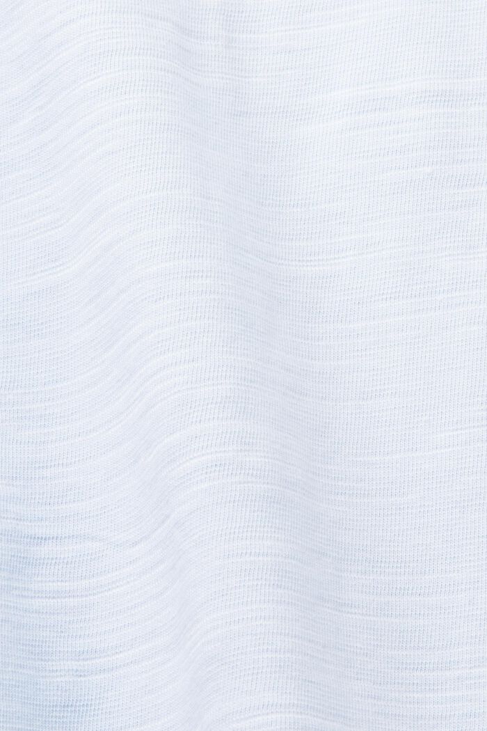 Jersey-T-Shirt mit Brust-Print, 100 % Baumwolle, PASTEL BLUE, detail image number 5
