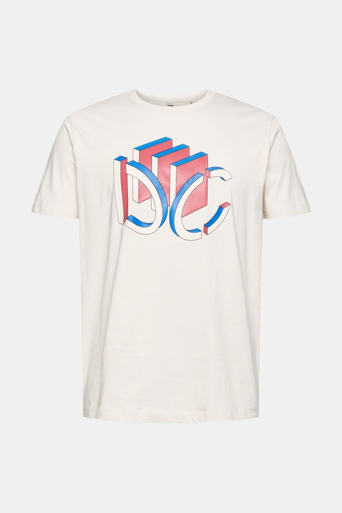 Jersey-T-Shirt mit grafischem 3D Logo-Print