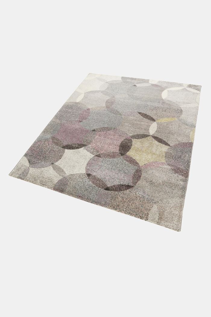 Kurzflor-Teppich mit symmetrischem Muster, PASTEL PINK, detail image number 4