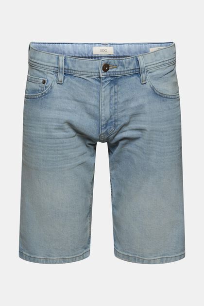 Jeans Shorts aus Organic Cotton, BLUE LIGHT WASHED, overview