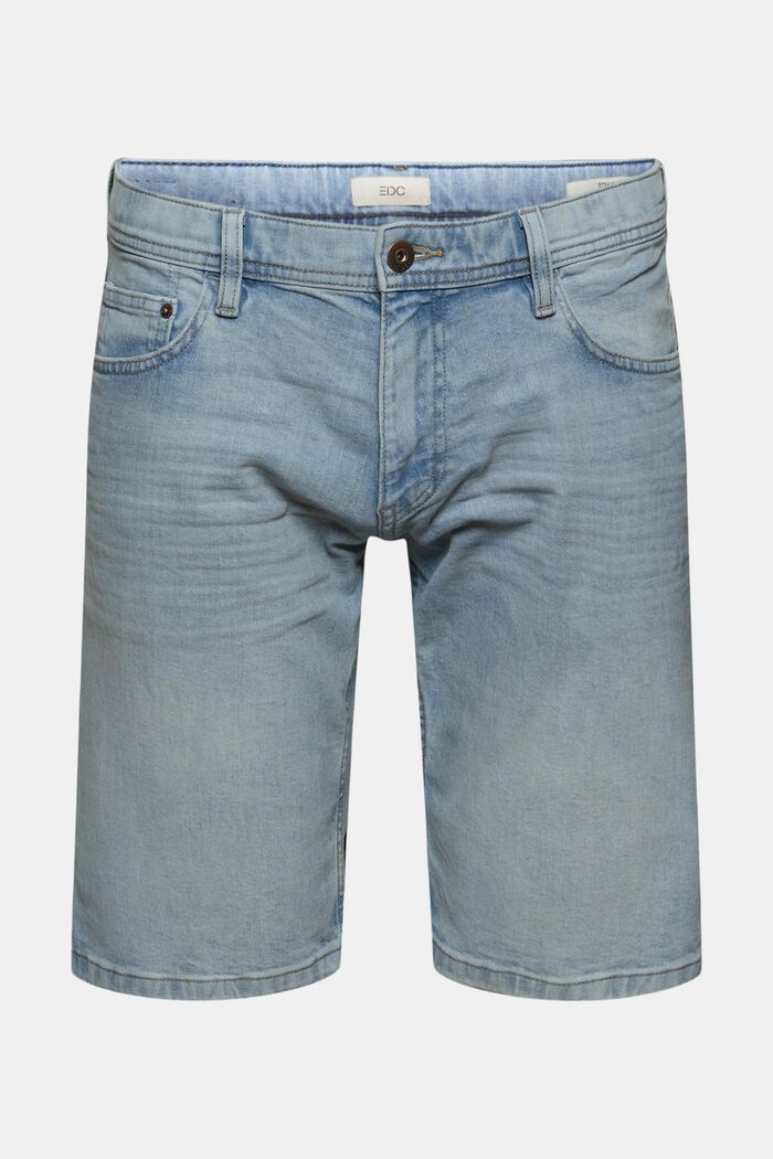Jeans Shorts aus Organic Cotton, BLUE LIGHT WASHED, detail image number 0