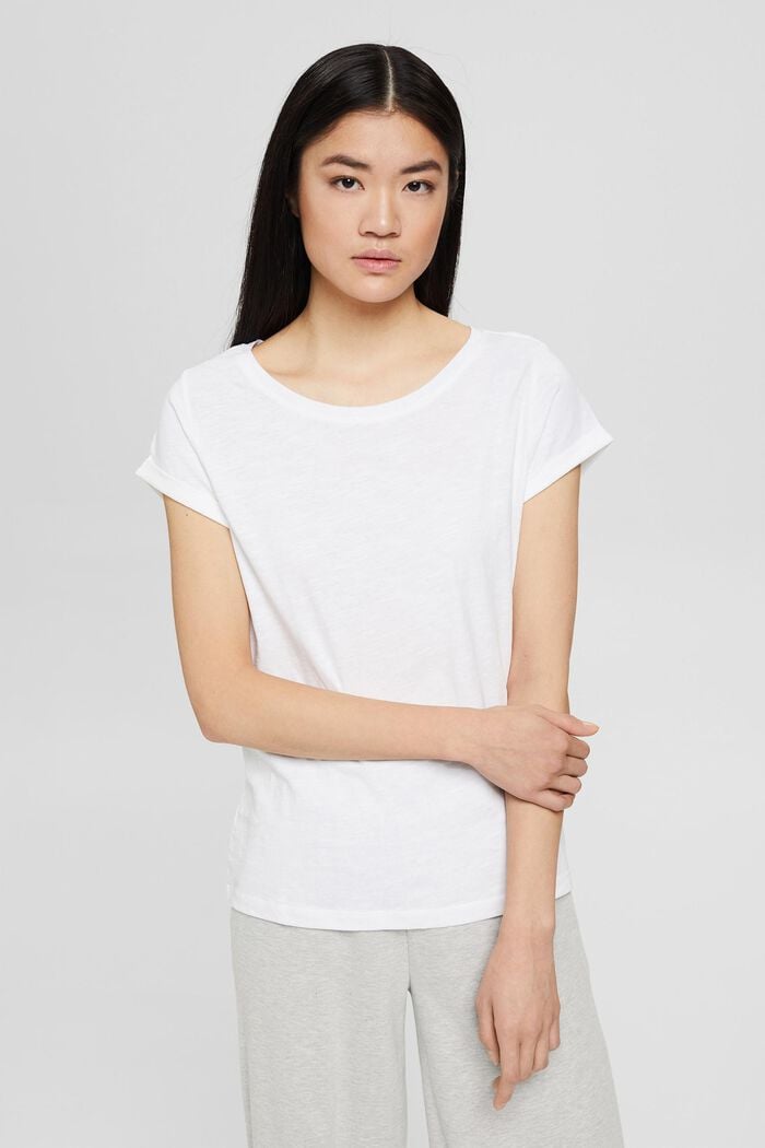 2er Pack Basic-T-Shirt, Organic Cotton, WHITE, detail image number 0