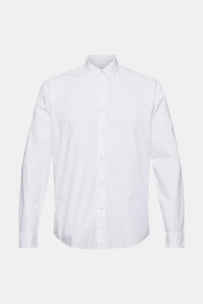 Hemd aus 100% Pima Bio-Baumwolle, WHITE, detail image number 6