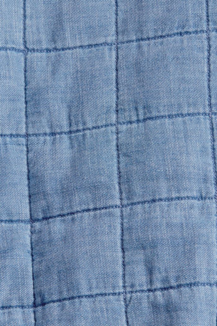 Wattierte Jeansblouson aus Baumwolle, BLUE MEDIUM WASHED, detail image number 4