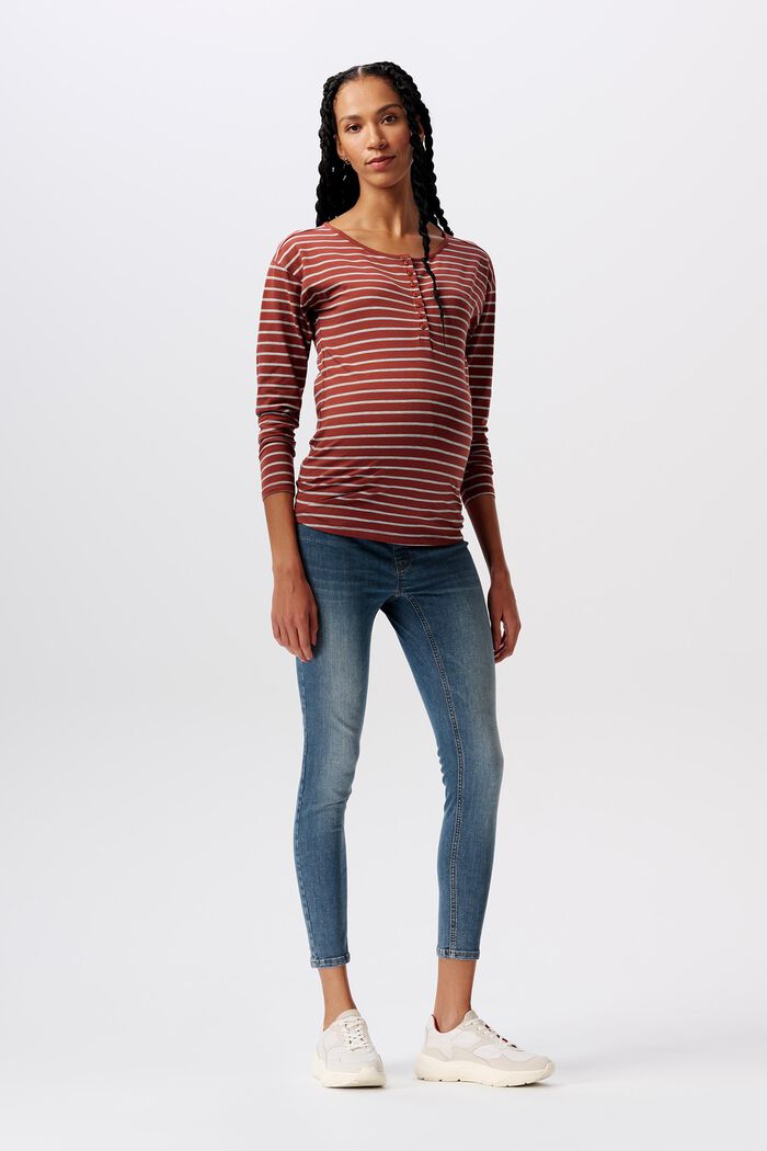 MATERNITY Jeggings in Cropped-Länge, BLUE MEDIUM WASHED, detail image number 0