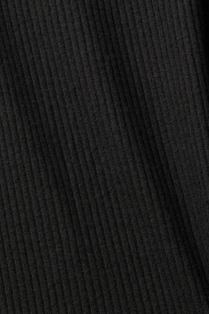 Rippstrickhose, BLACK, detail image number 6
