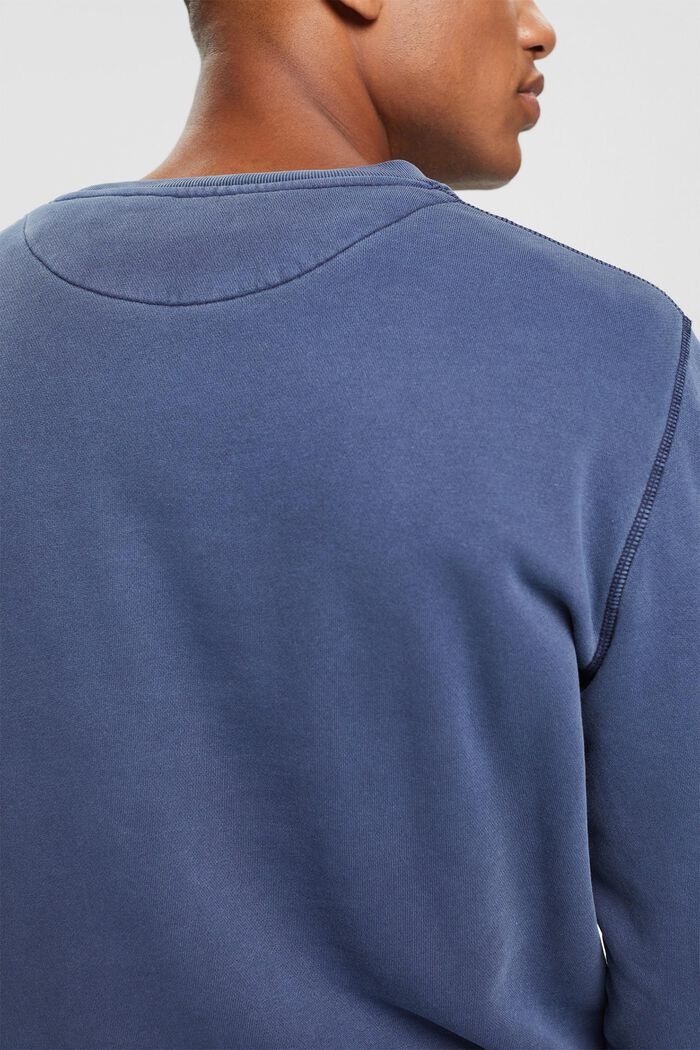 Unifarbenes Sweatshirt, NAVY, detail image number 3