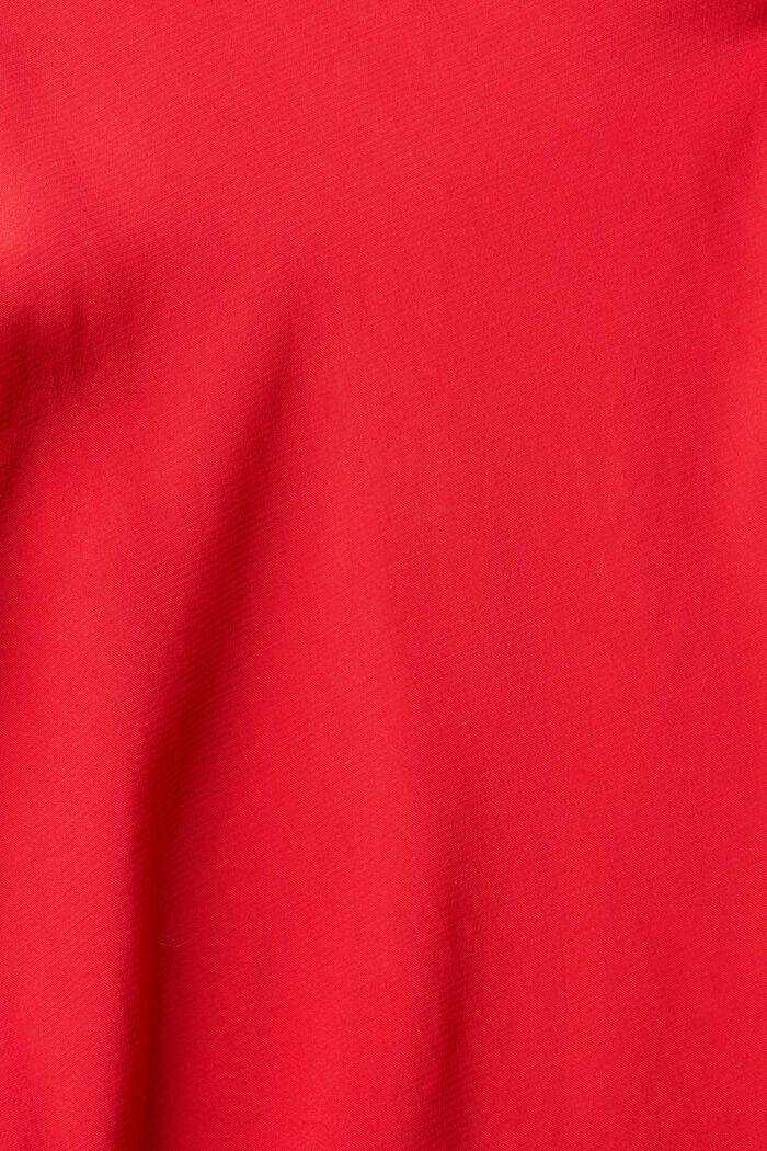 Bluse mit V-Neck, LENZING™ ECOVERO™, DARK RED, detail image number 1