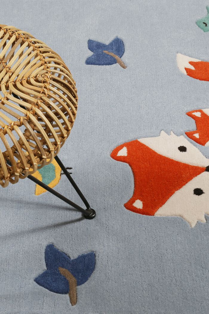 Kinderteppich mit Konturenschnitt, BLUE, detail image number 1