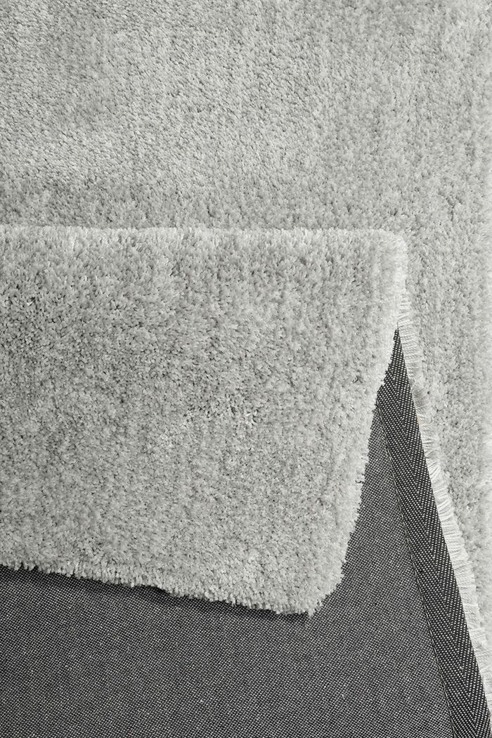 Hochflor-Teppich im unifarbenen Design, GREY ROCK, detail image number 3