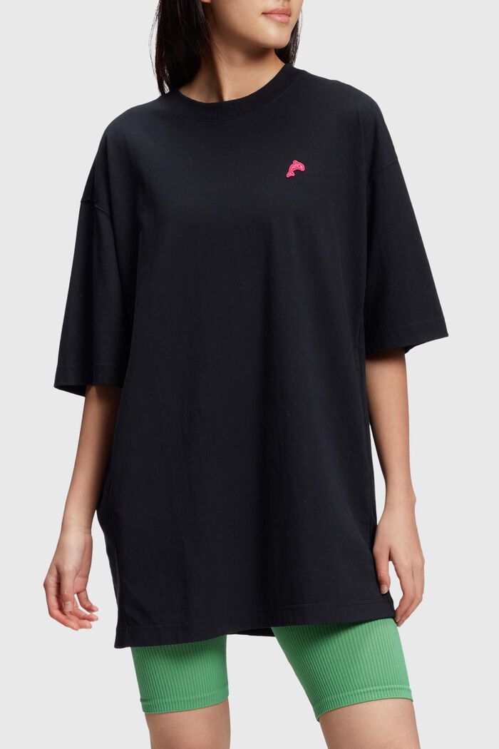 T-Shirt-Kleid mit Delfin-Patch