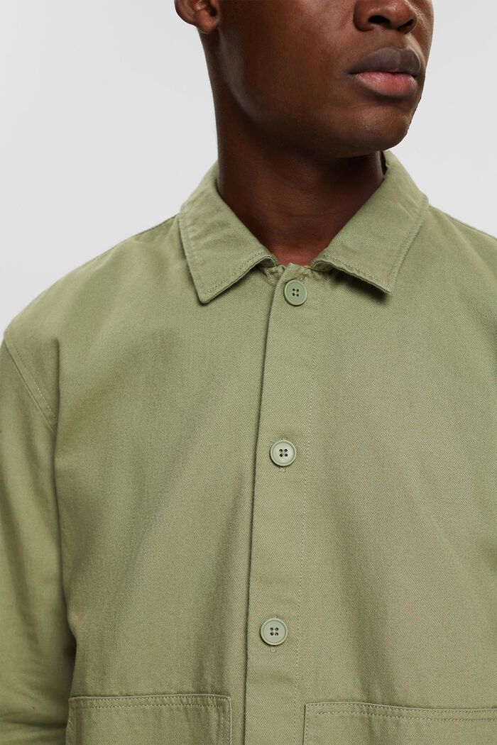 Overshirt aus Bio-Cotton-Qualität, LIGHT KHAKI, detail image number 2