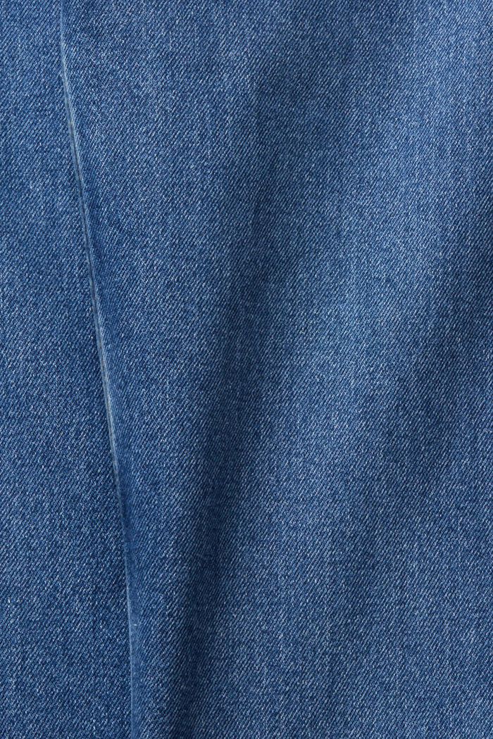 Jeans mit hohem Bund und geradem Beinverlauf, BLUE MEDIUM WASHED, detail image number 6