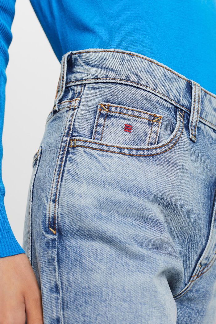 Klassische Retro-Jeans mit hohem Bund, BLUE BLEACHED, detail image number 2