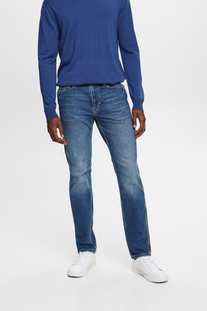 Carpenter-Jeans mit gerader Passform, BLUE MEDIUM WASHED, detail image number 0