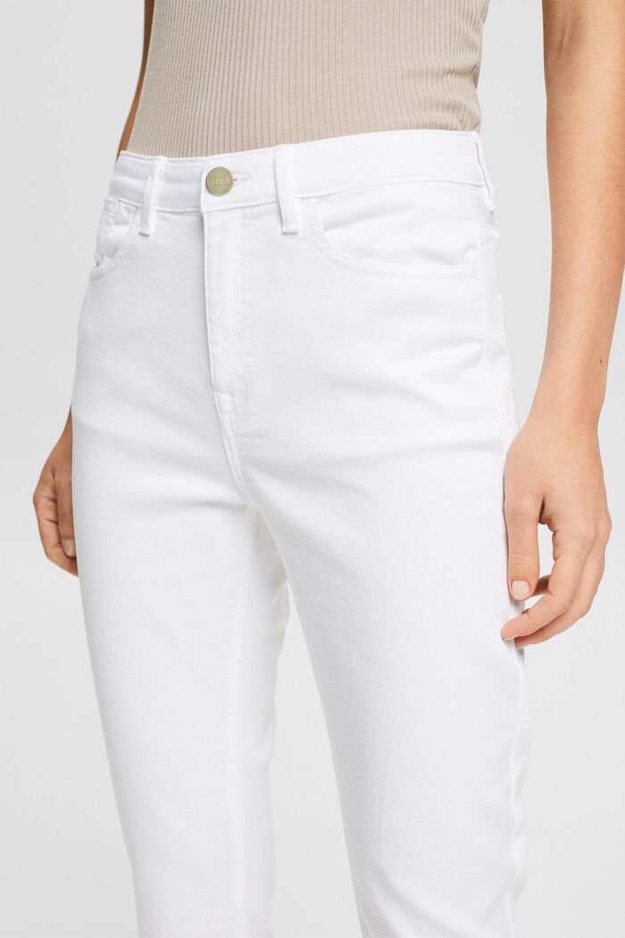 Stretch-Jeans mit Saumschlitzen, WHITE, detail image number 2