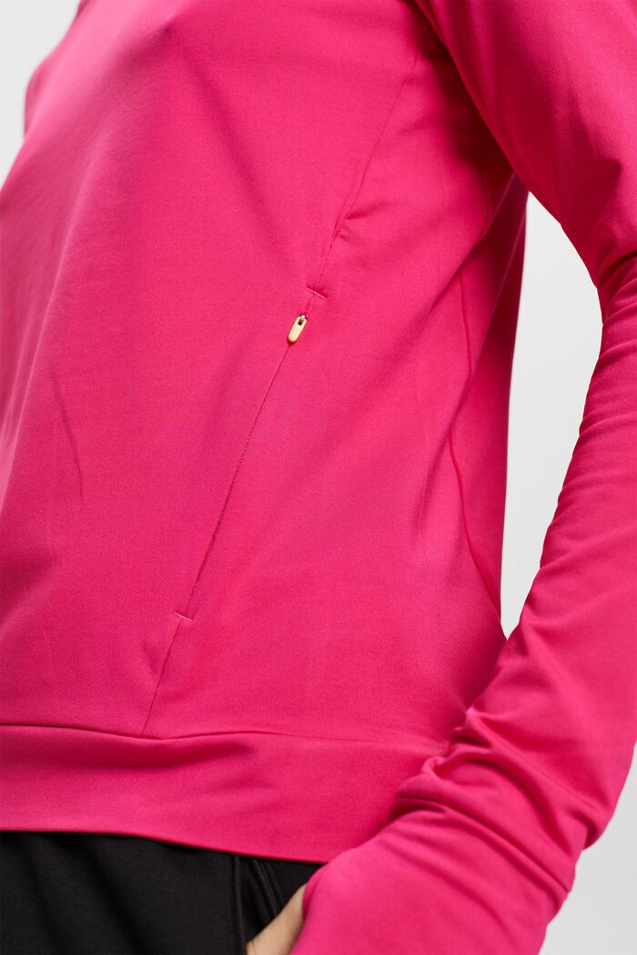 Langärmeliges Sporttop mit E-Dry, PINK FUCHSIA, detail image number 2