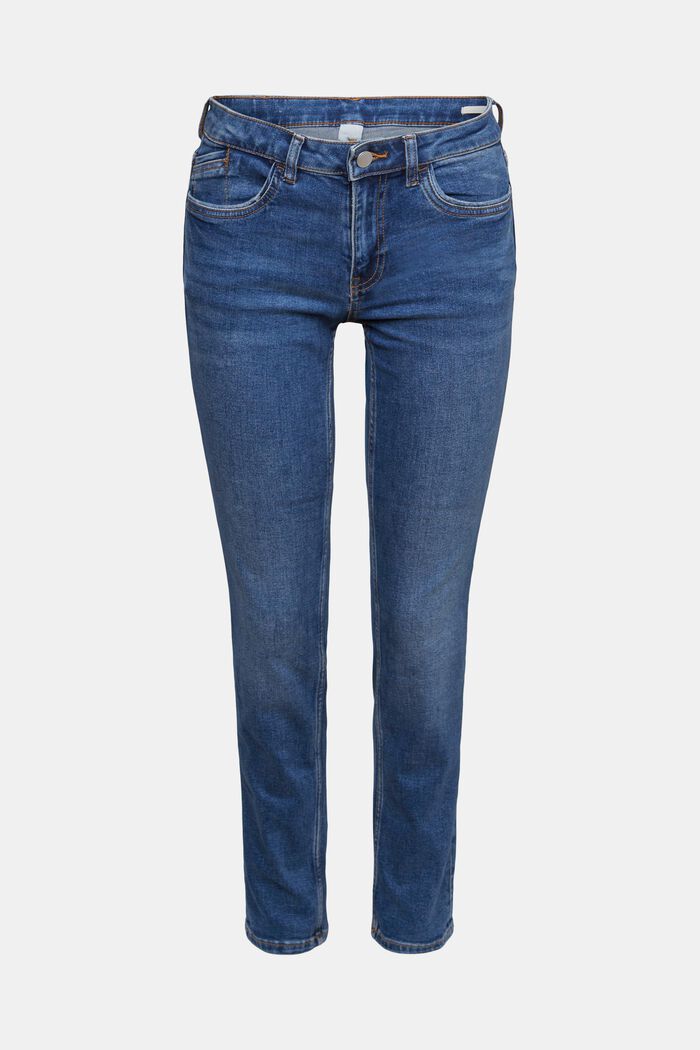 Elastische Slim-Fit Jeans, BLUE LIGHT WASHED, detail image number 6