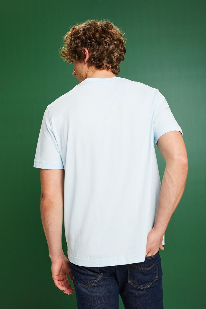 Baumwoll-T-Shirt mit Logoprint, PASTEL BLUE, detail image number 2