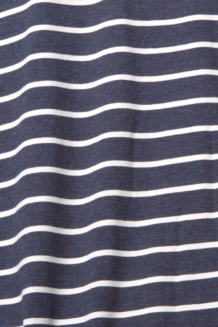 Jersey-Nachthemd mit Streifenmuster, NAVY, detail image number 4