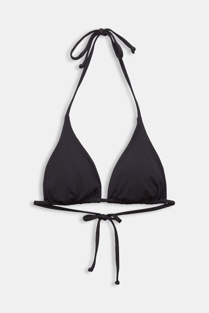 Wattiertes Triangel-Bikinitop, BLACK, detail image number 4