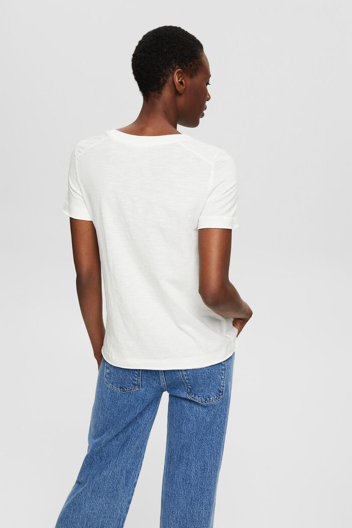 T-Shirt  aus 100% Organic Cotton, OFF WHITE, detail image number 3