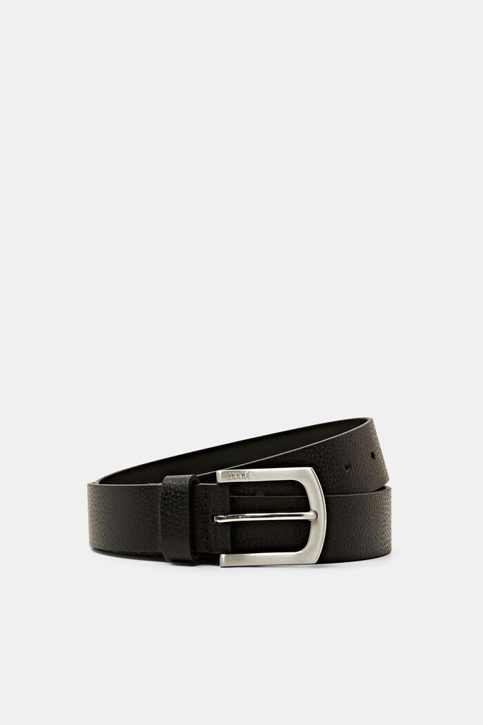 Belts leather, BLACK, detail image number 0
