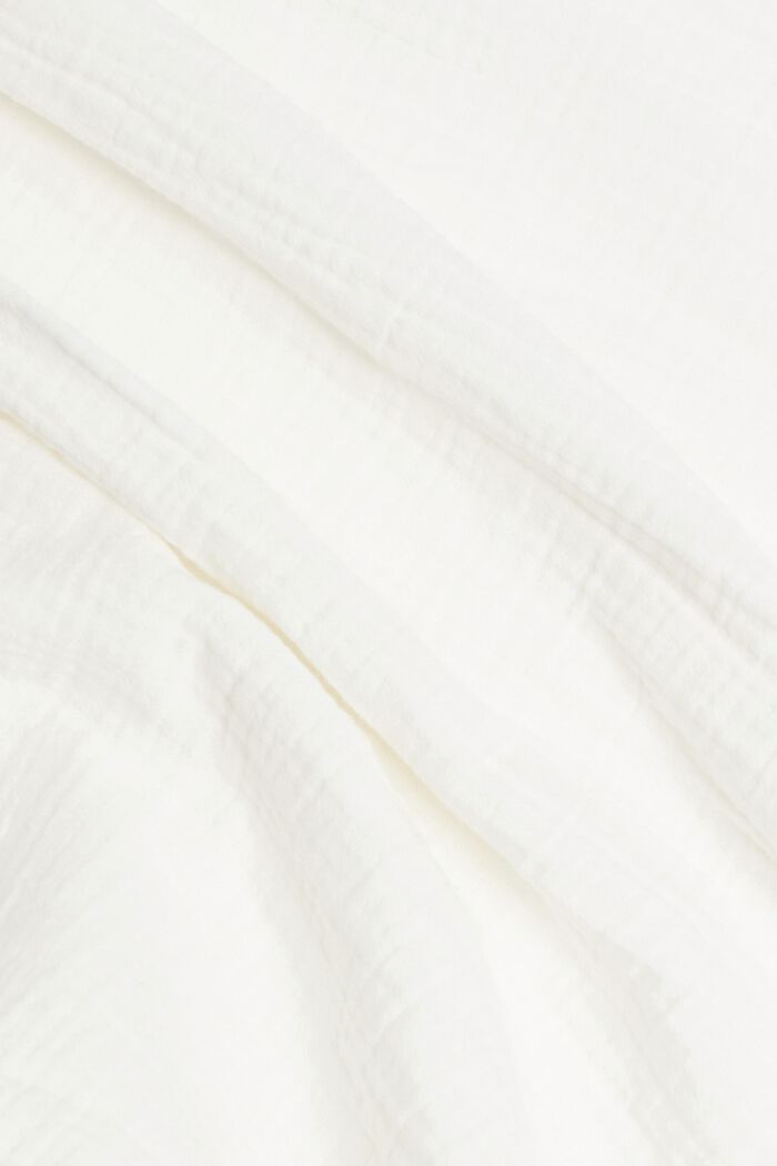 Oversize-Bluse mit Crinkle-Effekt, OFF WHITE, detail image number 4