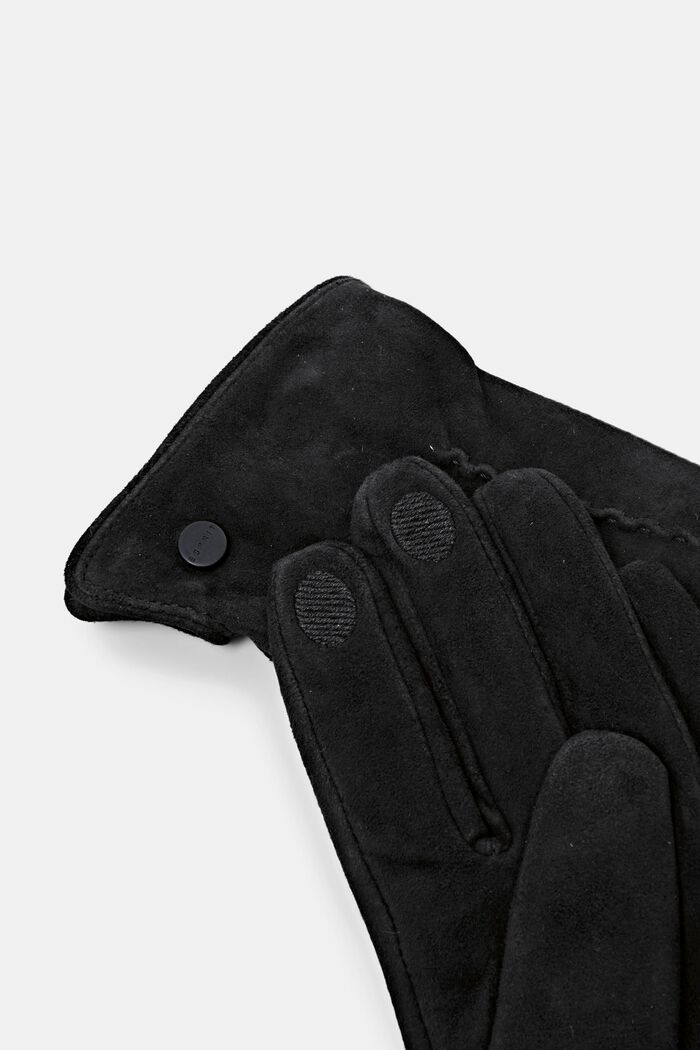 Handschuhe aus Leder, BLACK, detail image number 1
