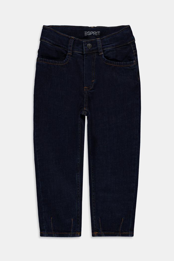 Bequem geschnittene Hose im Denim-Look, BLUE RINSE, detail image number 0