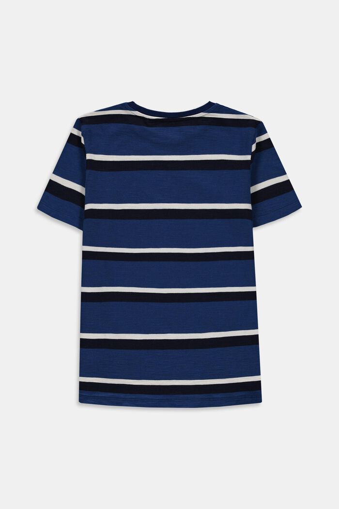 Streifen-T-Shirt aus 100% Baumwolle, BLUE, detail image number 1